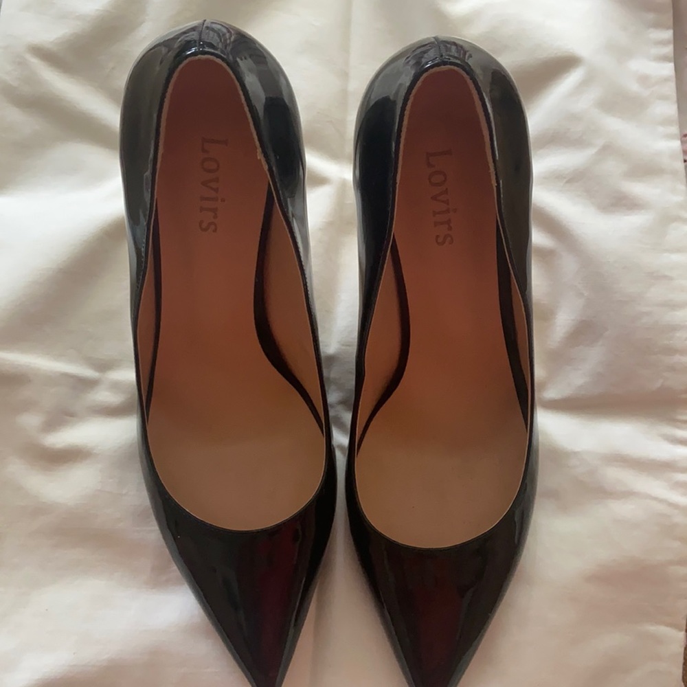 Pattern Leather Pumps, 12, LOVIRS